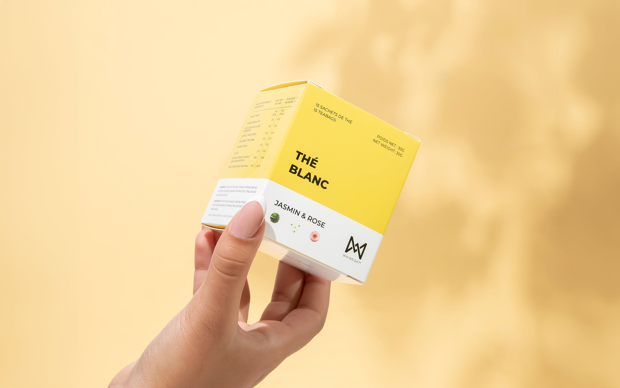 Thé Blanc Drainant - Jasmin & Rose