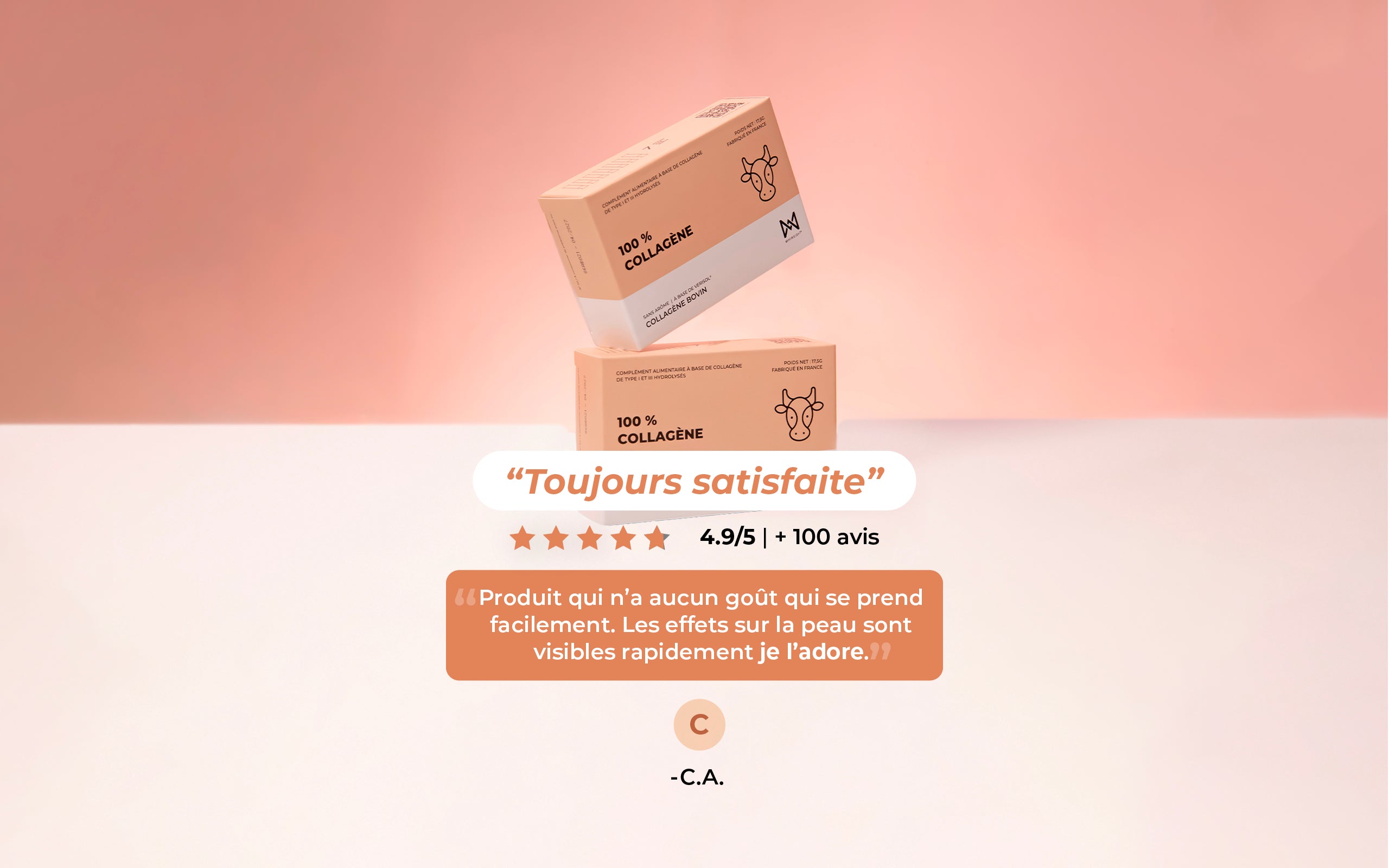 100 % Collagène Bovin - Format Pratique