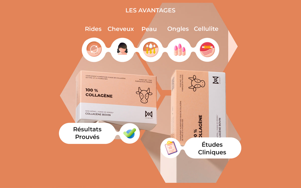 100 % Collagène Bovin - Format Pratique