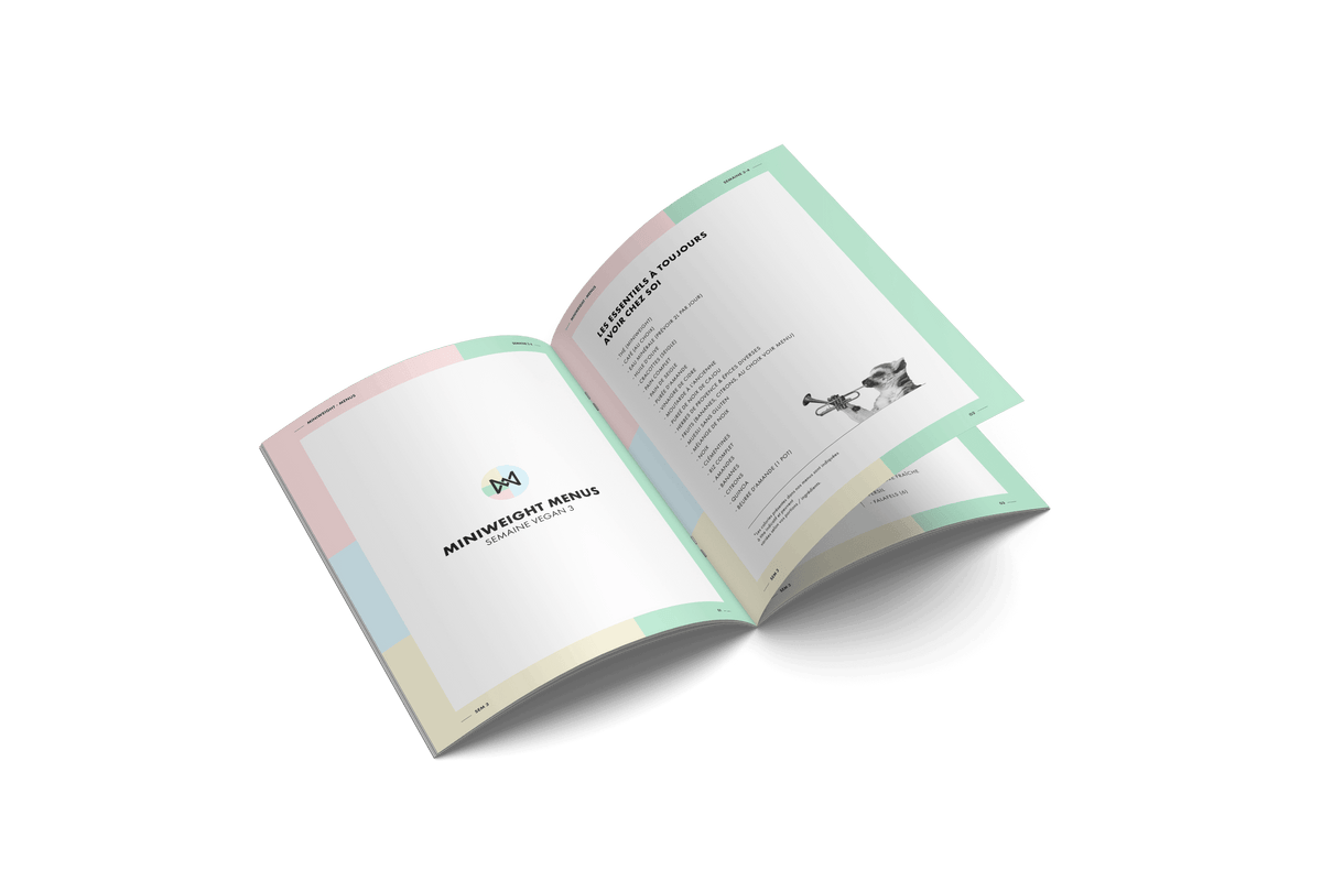 Menus - VEGAN Semaines 3&4 - Miniweight